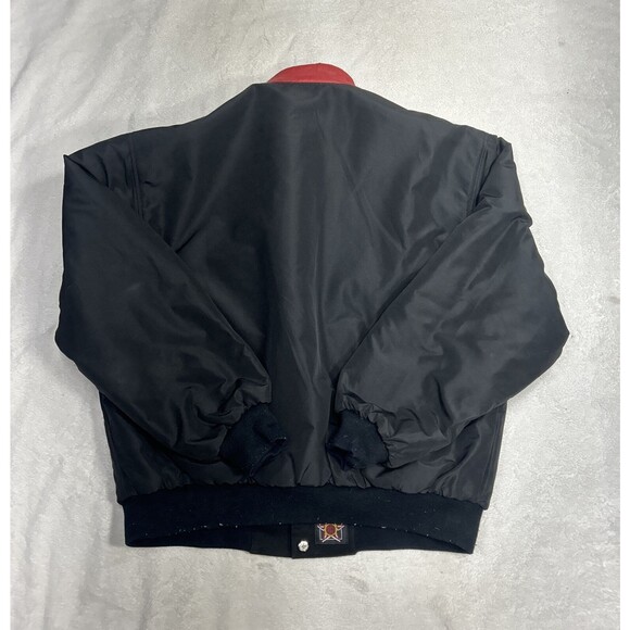 Vtg Dale Earnhardt Jr Bud Racing Reversible Leather Jacket Size XL Jeff Hamilton - Picture 13 of 13